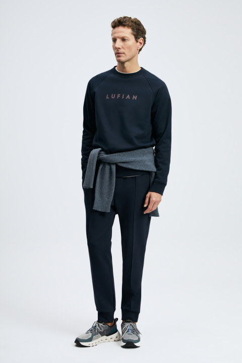 Male Sweatshirt Navy - LUFIAN