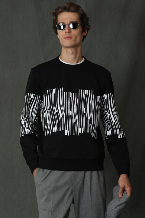 Brendon Male Sweatshirt Black - Lufian