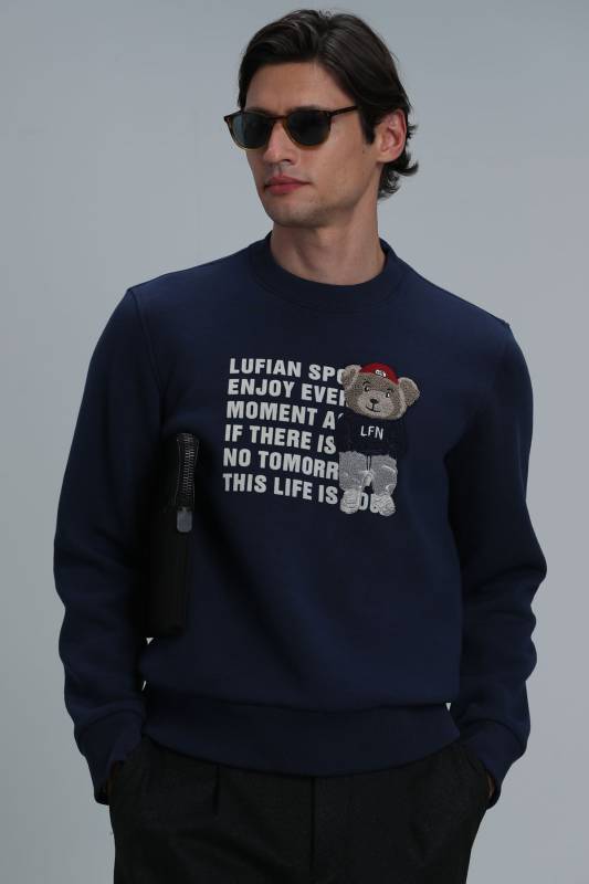 Bud Male Sweatshirt Navy - 1