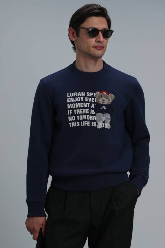 Bud Male Sweatshirt Navy - 5