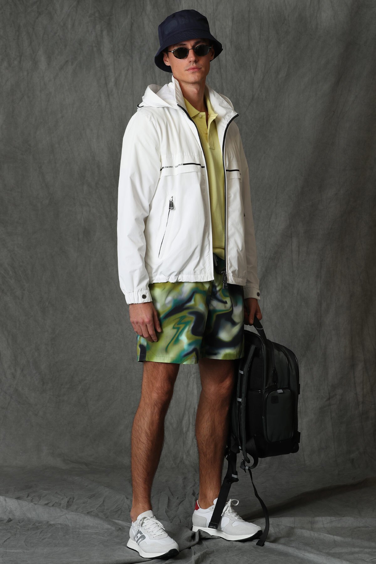 Cannel Men's Swim Shorts Green - LUFIAN