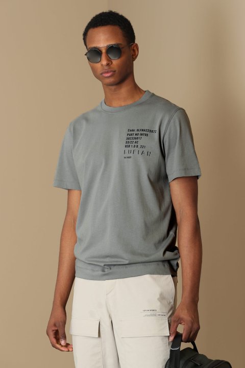 Carot Modern Graphic T- Shirt Green - Lufian