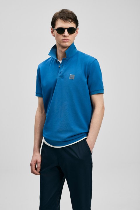Carter Smart Men's Polo T-Shirt Blue - LUFIAN