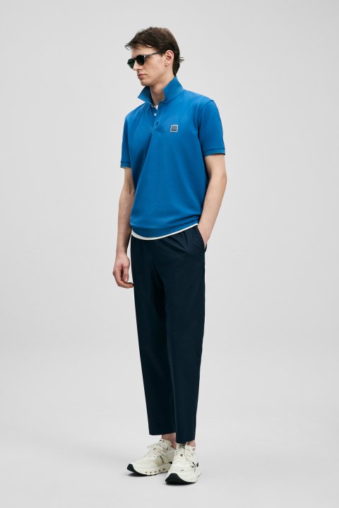 Carter Smart Men's Polo T-Shirt Blue - LUFIAN