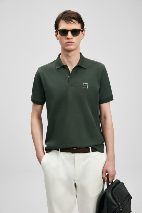 Carter Smart Men's Polo T-Shirt Khaki - LUFIAN