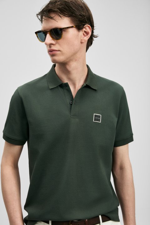 Carter Smart Men's Polo T-Shirt Khaki - LUFIAN