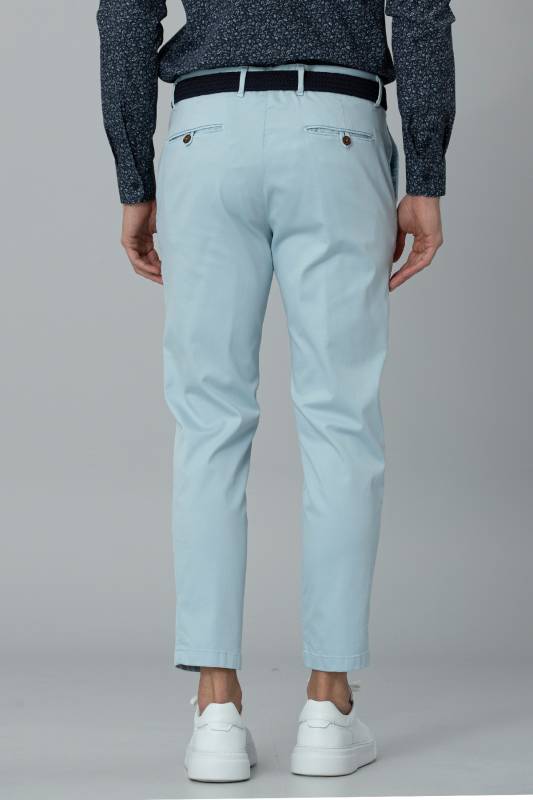 Cashılla Sports Mens Chino Pants Slım Fıt Blue - 5