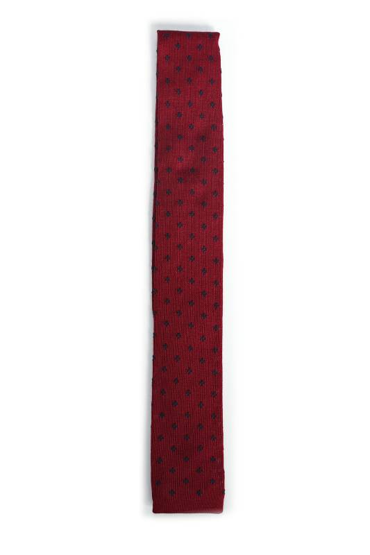 Cedrıc Mens Tie Burgundy - 1