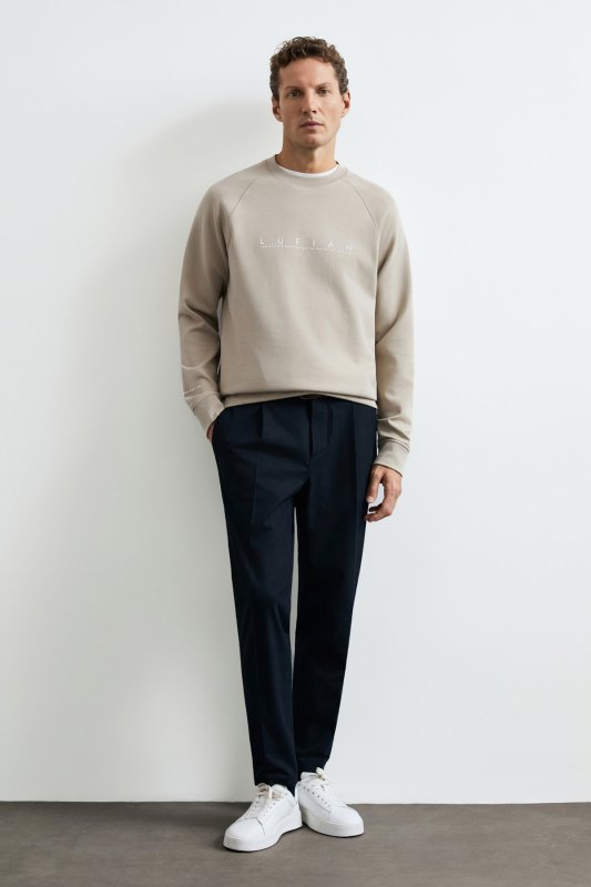 Smart Mens Chino Pants Slım Fıt Navy