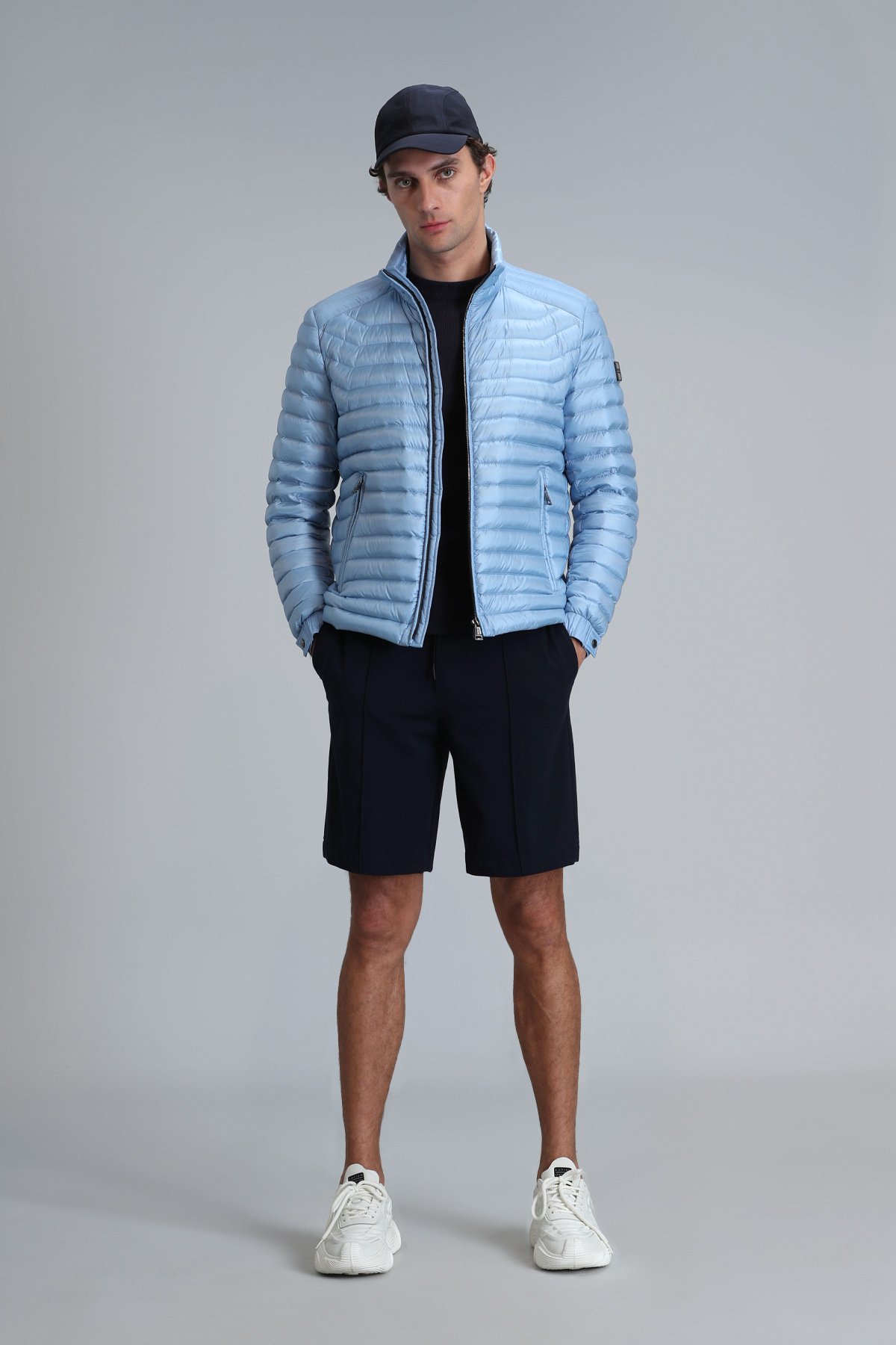 Chrıs Sports Mens Chino Shorts Slım Fıt Navy - Lufian