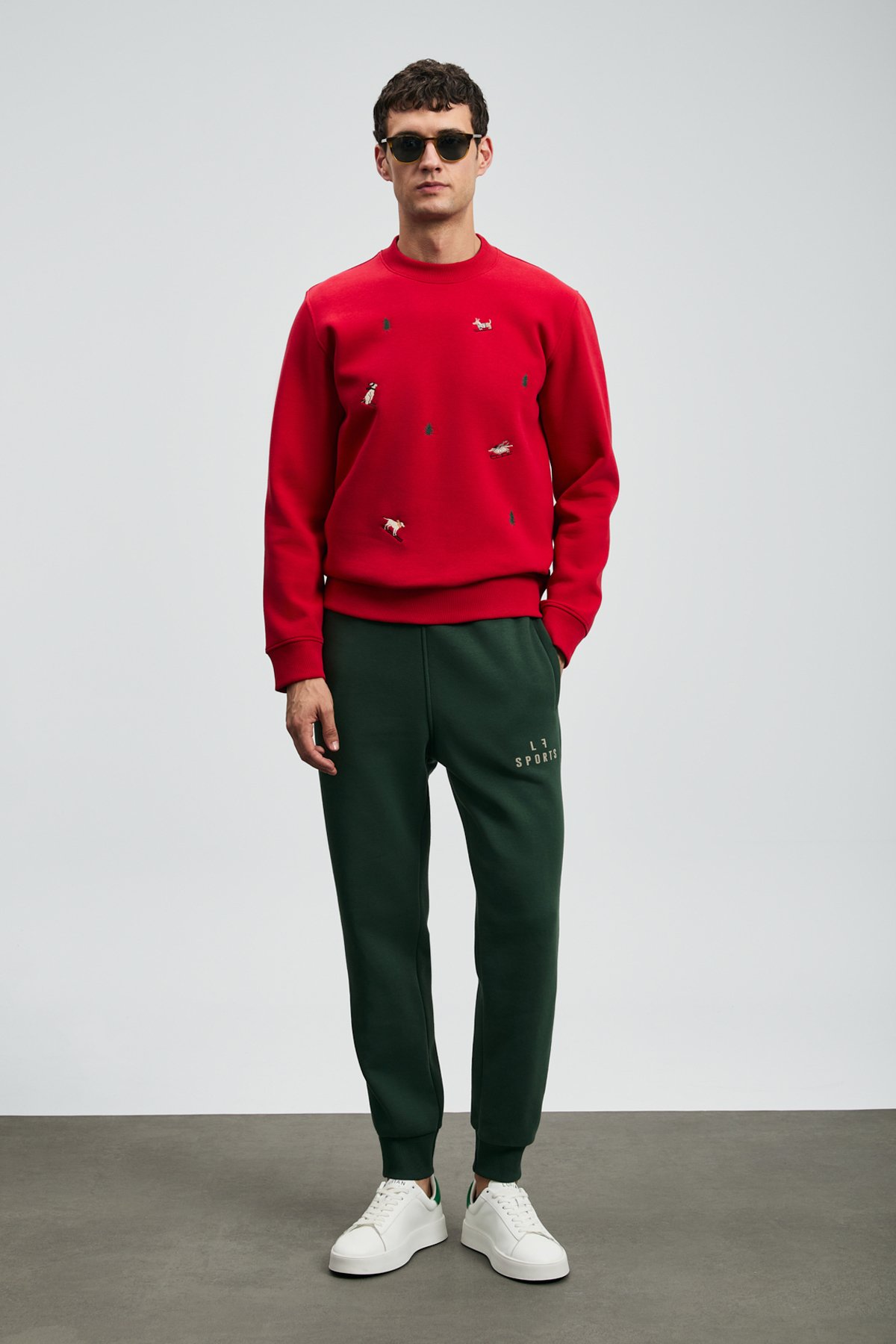 Noel Men's Sweatshirt Red - LUFIAN