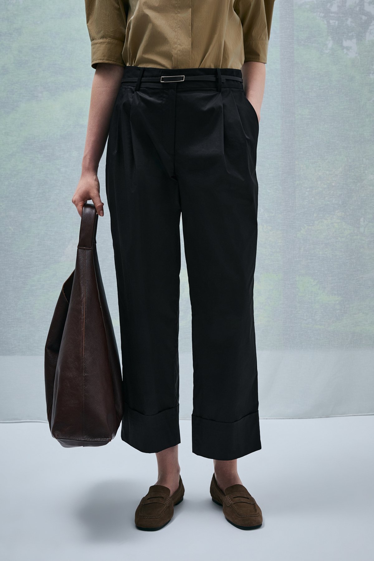 Clara Women's Trousers Black - LUFIAN (1)