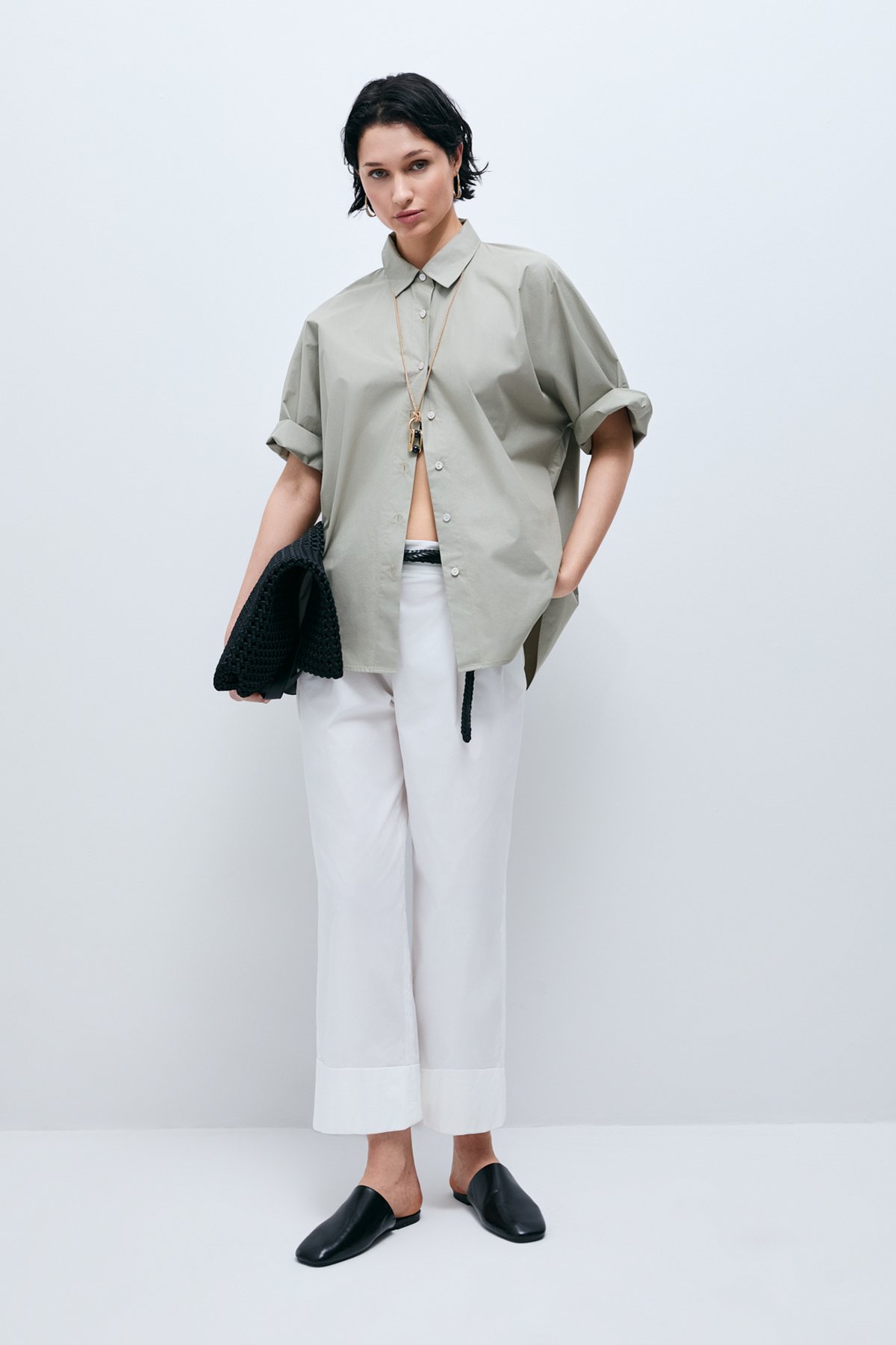 Clara Women's Pants Off White - LUFIAN