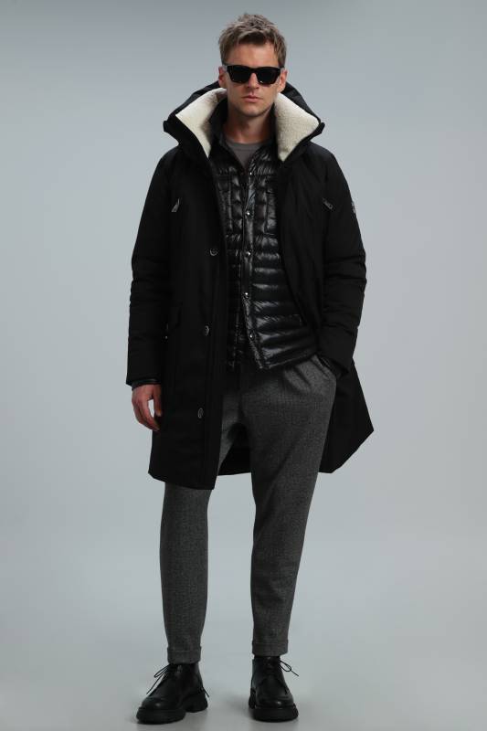 Cole Goose Feather Male Coat Black - 2