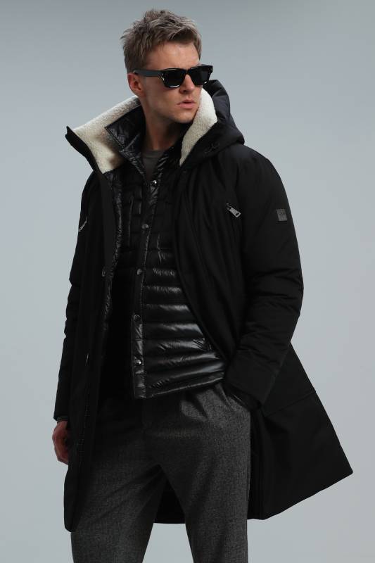 Cole Goose Feather Male Coat Black - 5