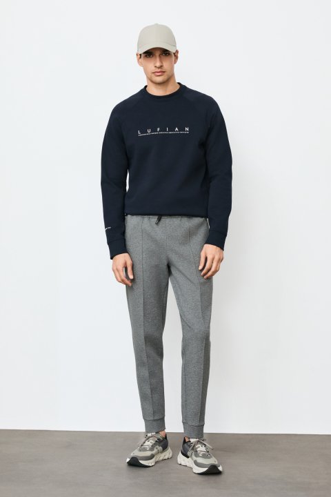 Male Sweatshirt Navy - LUFIAN
