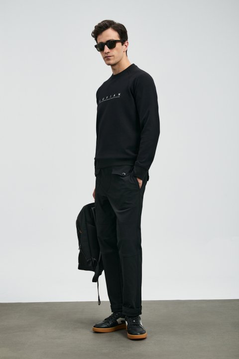 Cooper Men's Sweatshirt Black - LUFIAN