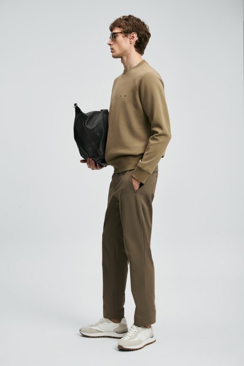 Cooper Men's Sweatshirt Sand - LUFIAN