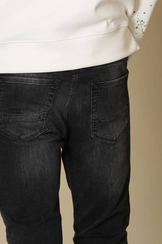 Costa Smart Jean Mens Pants Slım Fıt Anthracıte - 5