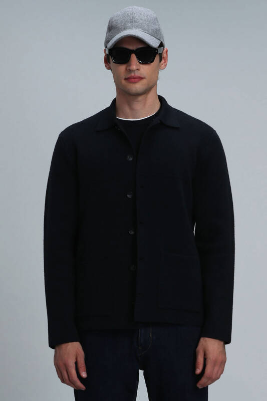 Daks Male Cardigan Navy - 1