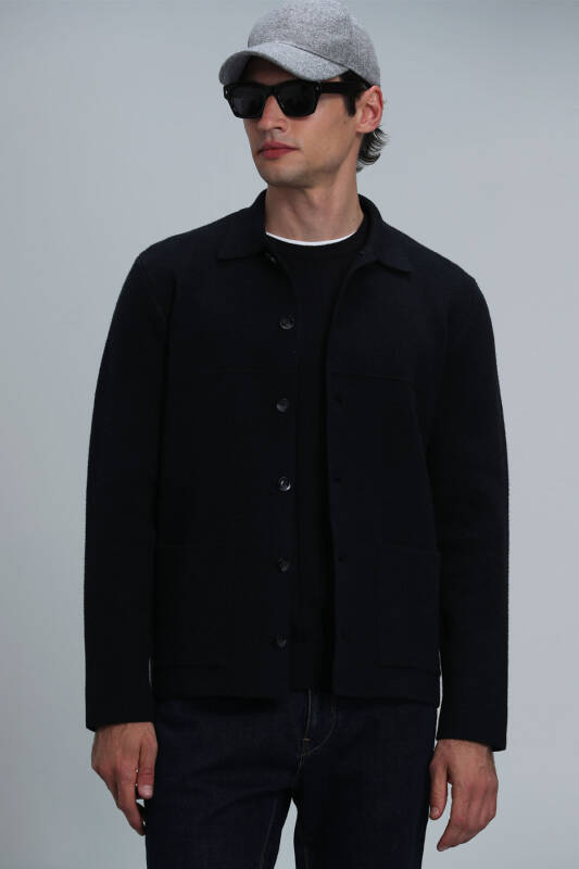 Daks Male Cardigan Navy - 3