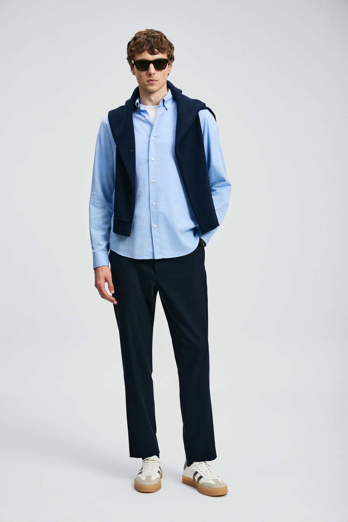 Danıel Men's Basic Shirt Regular Fit Light Blue - LUFIAN