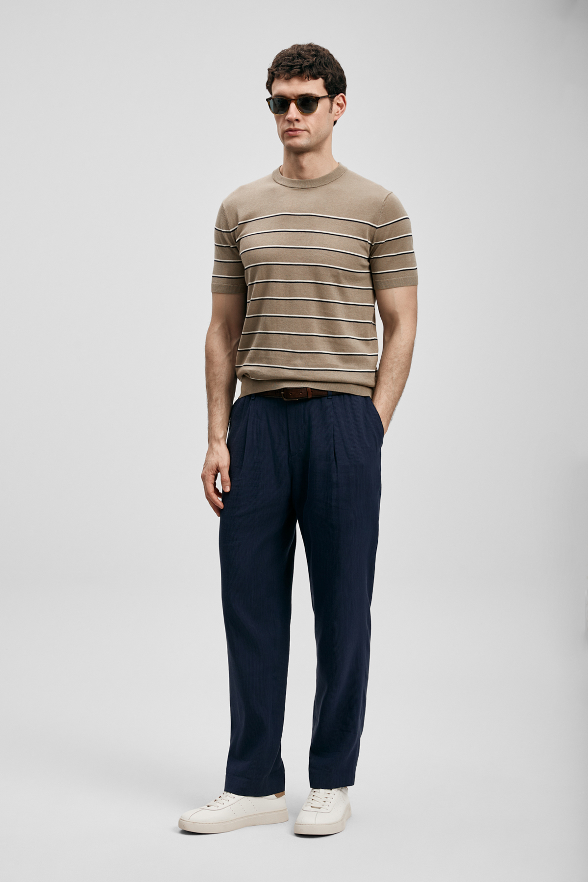 Danıel Men's Cotton Sweater Sand - LUFIAN