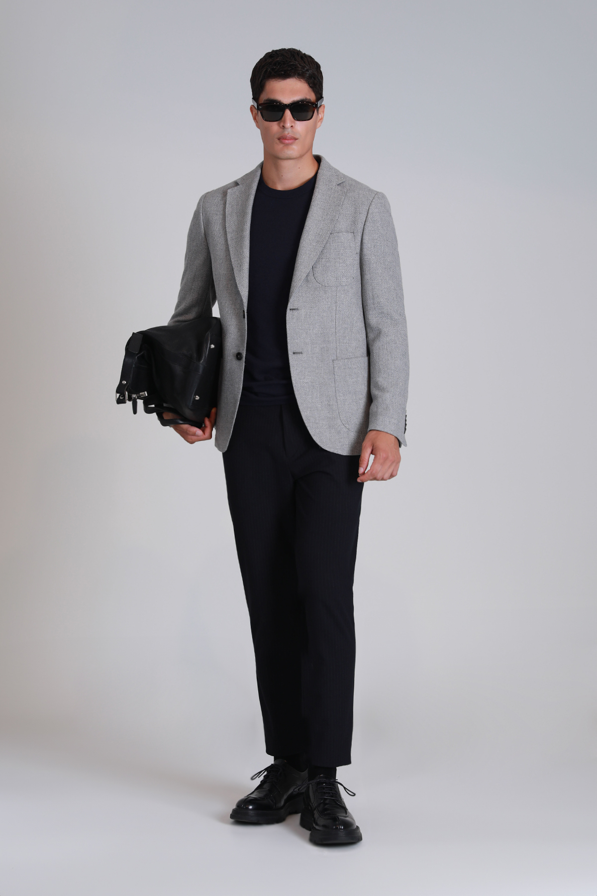 Daniel Sports Men's Blazer Jacket Slim Fit Light Gray - LUFIAN