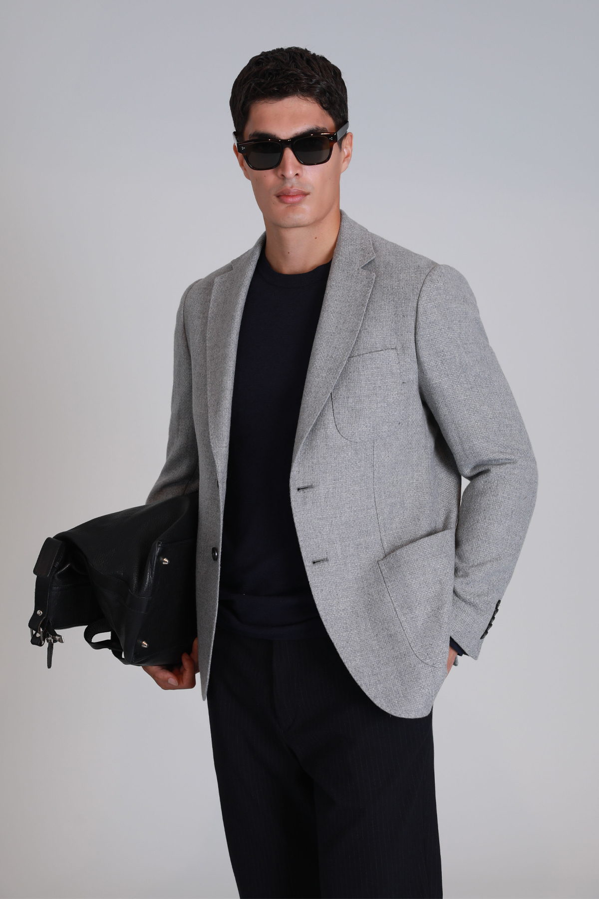 Daniel Sports Men's Blazer Jacket Slim Fit Light Gray - LUFIAN