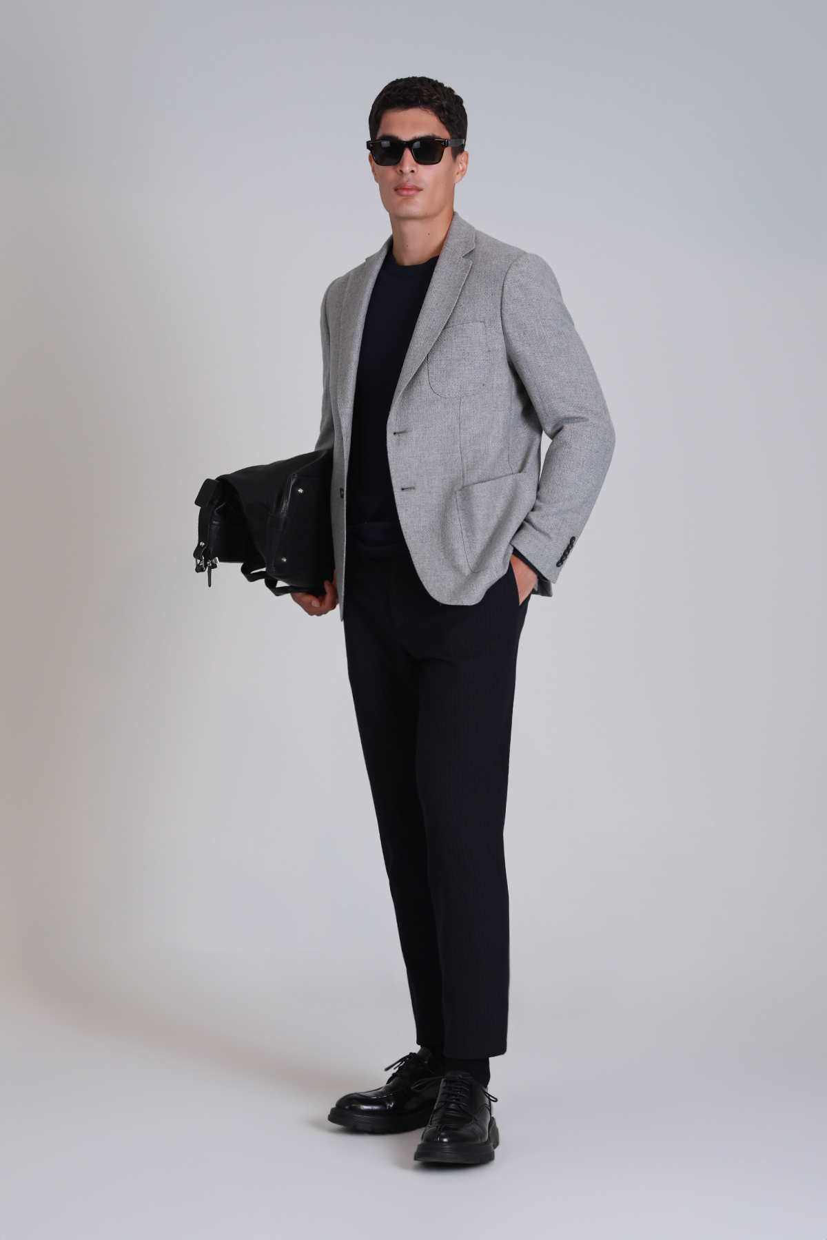Daniel Sports Men's Blazer Jacket Slim Fit Light Gray - LUFIAN
