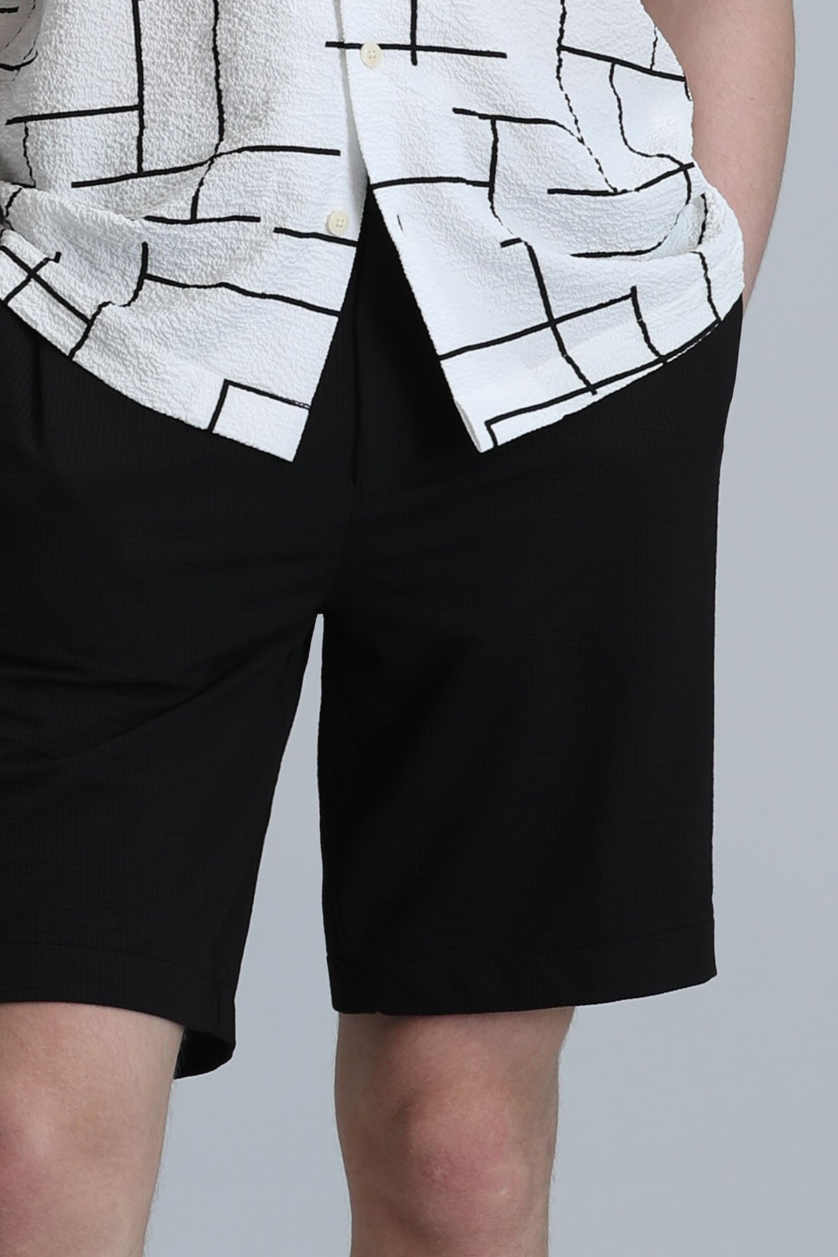 Danıel Sports Mens Chino Shorts Slım Fıt Black - Lufian (1)