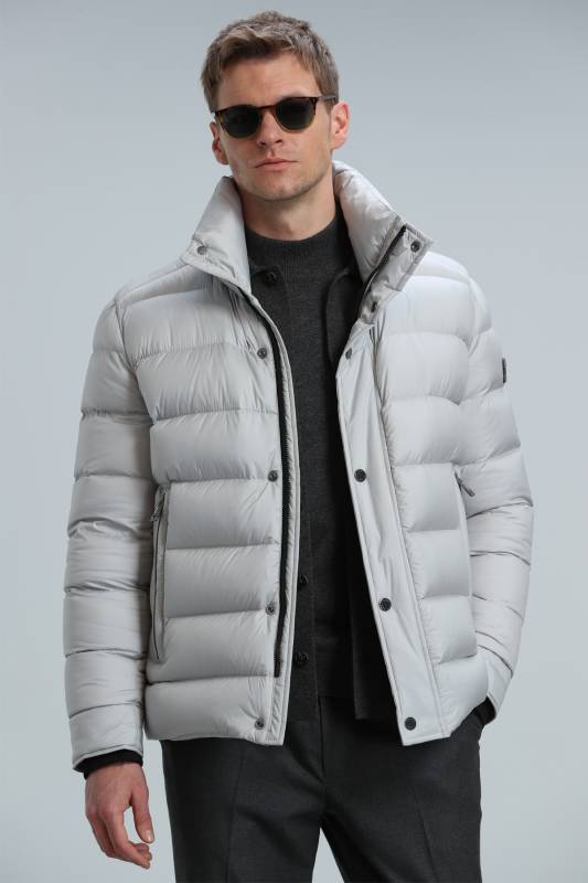 Dante Goose Feather Male Coat Stone - 1