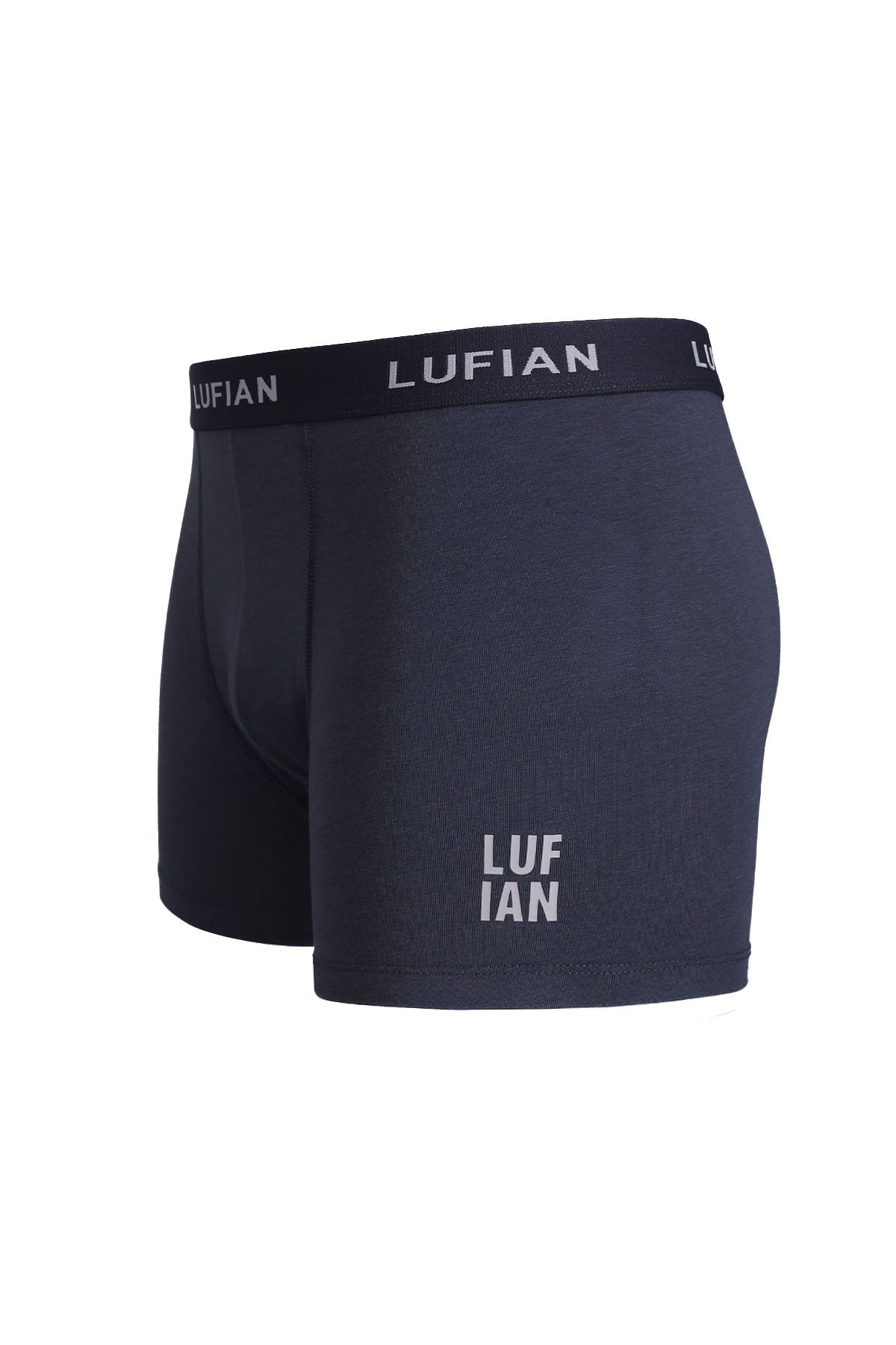 Darcy Men's Cotton Boxer Anthracite - LUFIAN (1)