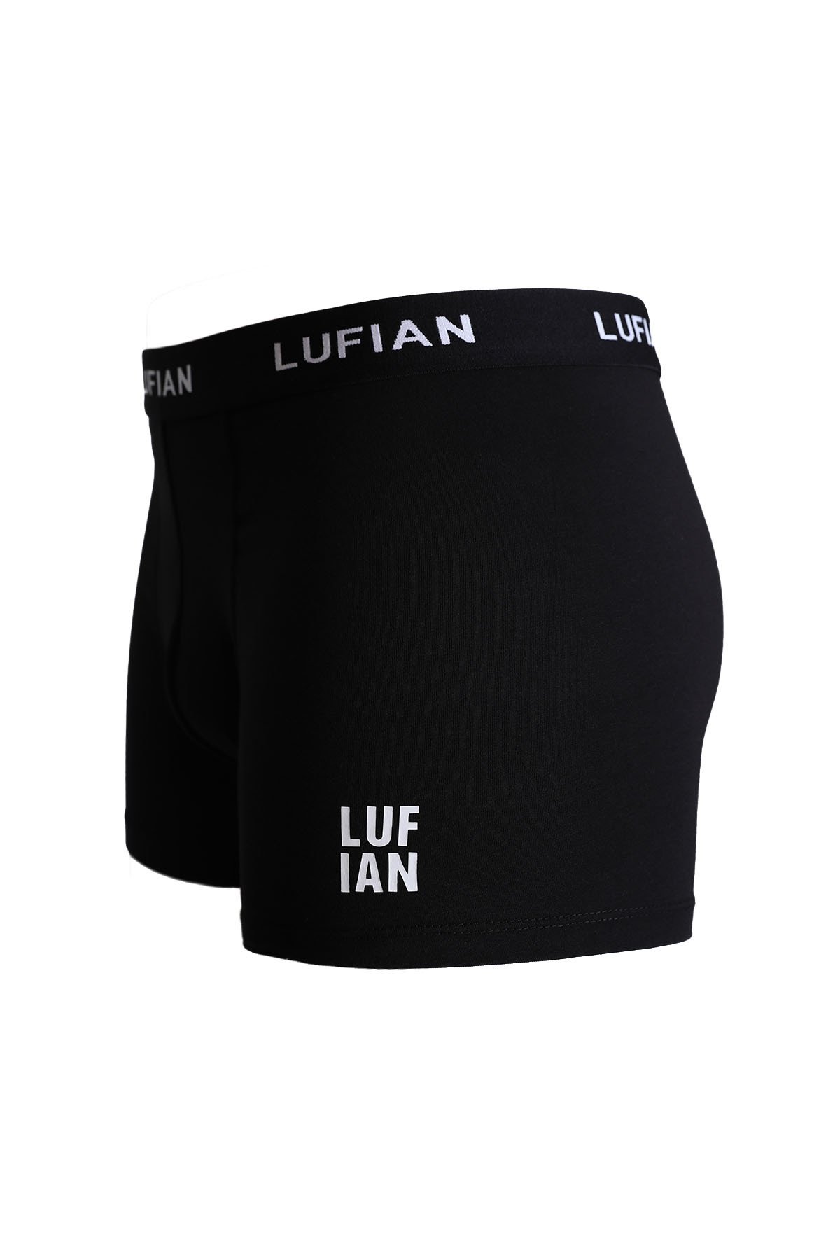 Darcy Men's Cotton Boxer Black - LUFIAN (1)