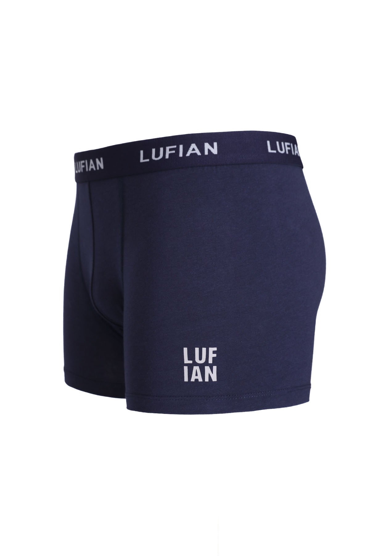 Darcy Men's Cotton Boxer Navy Blue - LUFIAN (1)