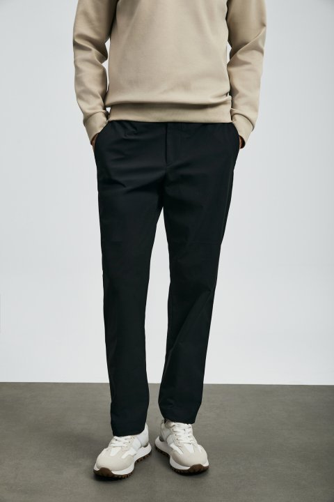 Daren Smart Men's Chino Pants Slim Fit Black - LUFIAN (1)