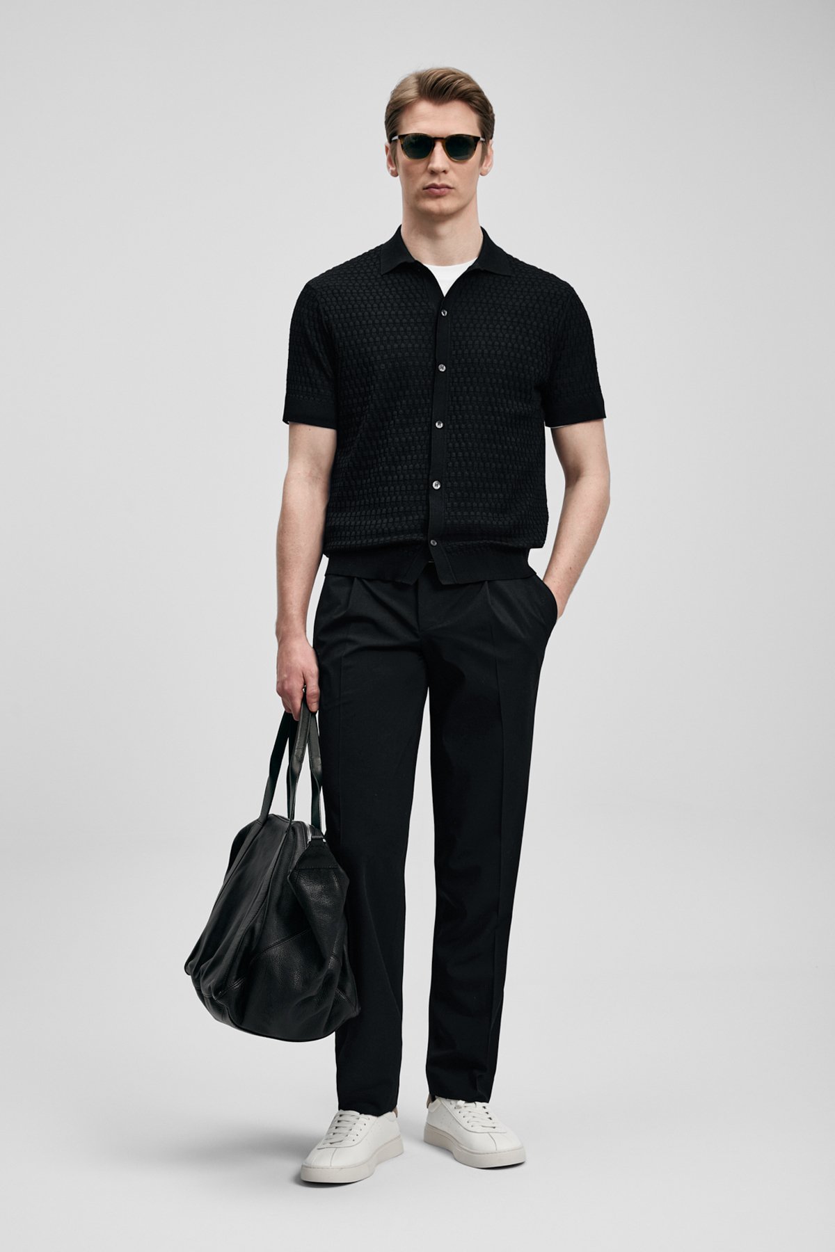 Darwın Men's Coolmax® Sweater Black - LUFIAN
