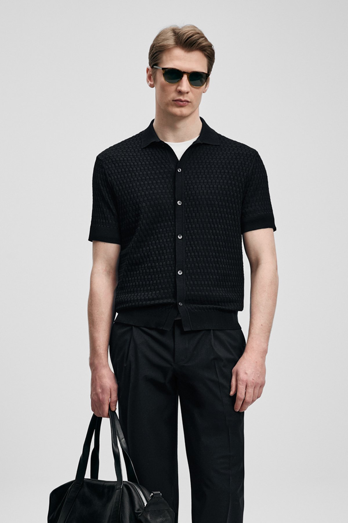 Darwın Men's Coolmax® Sweater Black - LUFIAN