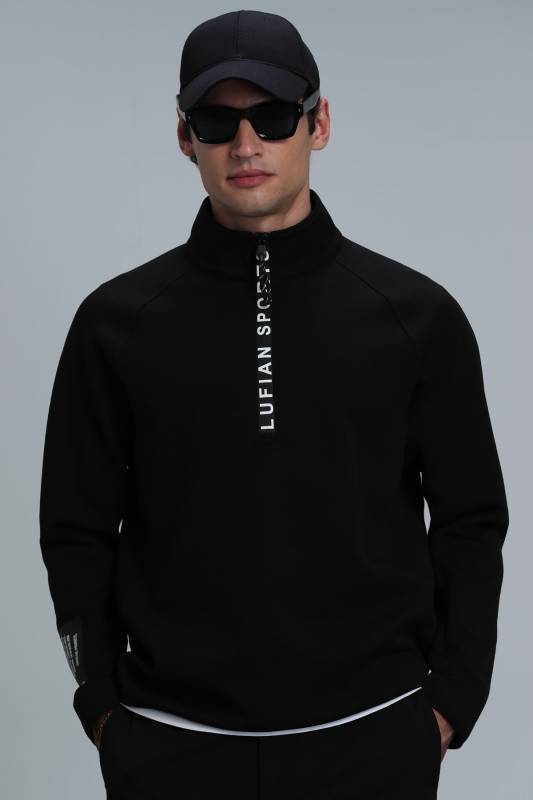 Davın Male Sweatshirt Black - 1