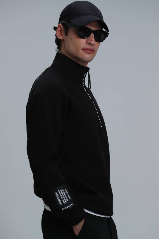 Davın Male Sweatshirt Black - 5