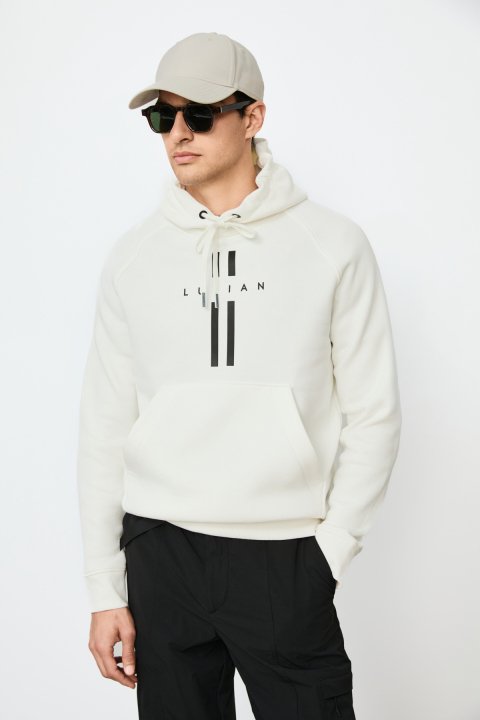 Male Sweatshirt Off Whıte - LUFIAN