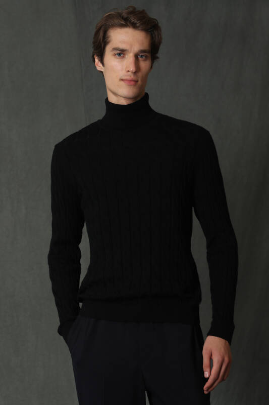 Denı Mens Sweater Black - 1