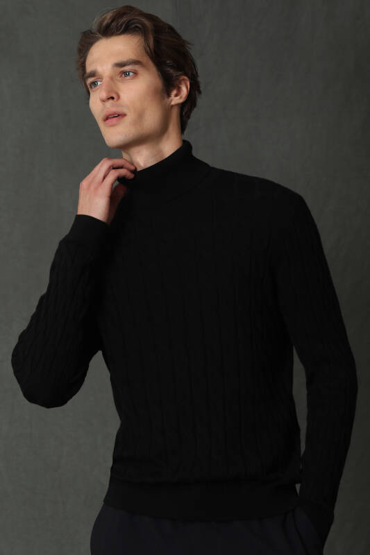 Denı Mens Sweater Black - 2