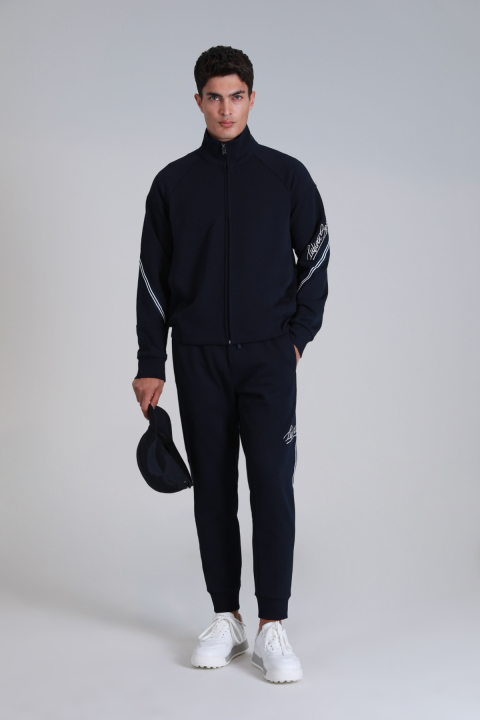 Dera Tracksuit Top Navy - Lufian (1)