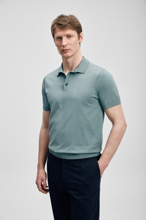Derek Men's Modal Blend Sweater Smoke Green - LUFIAN