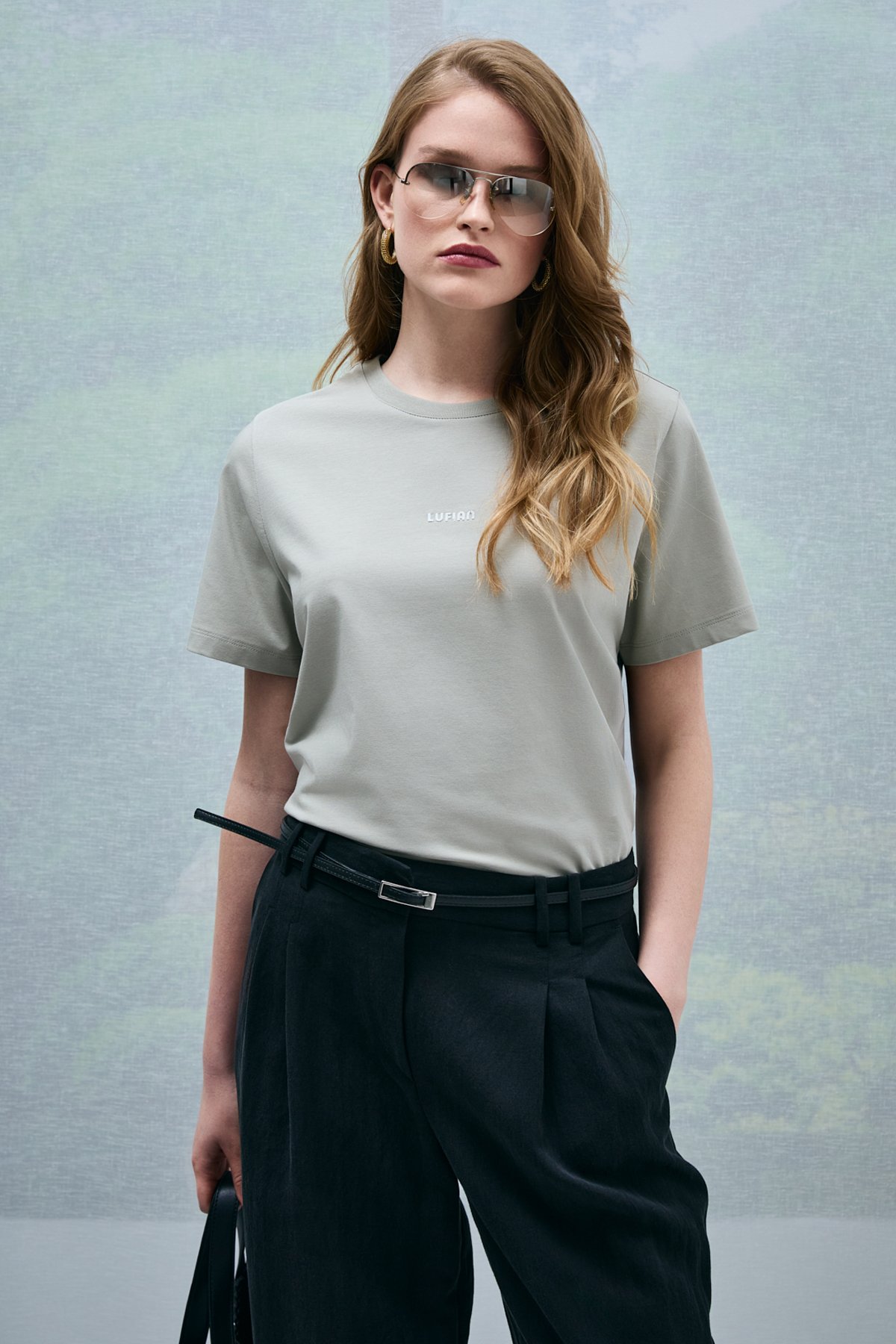 Dıdo Women's T-Shirt Mint Green - LUFIAN