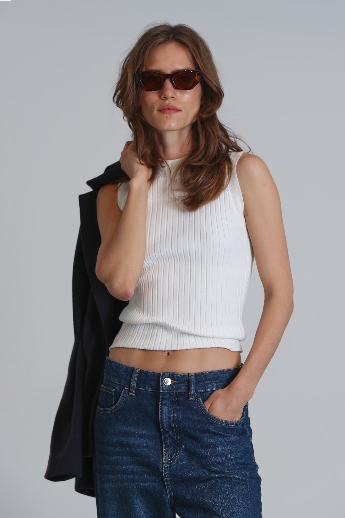 Dına Women's Sweater Ecru - LUFIAN