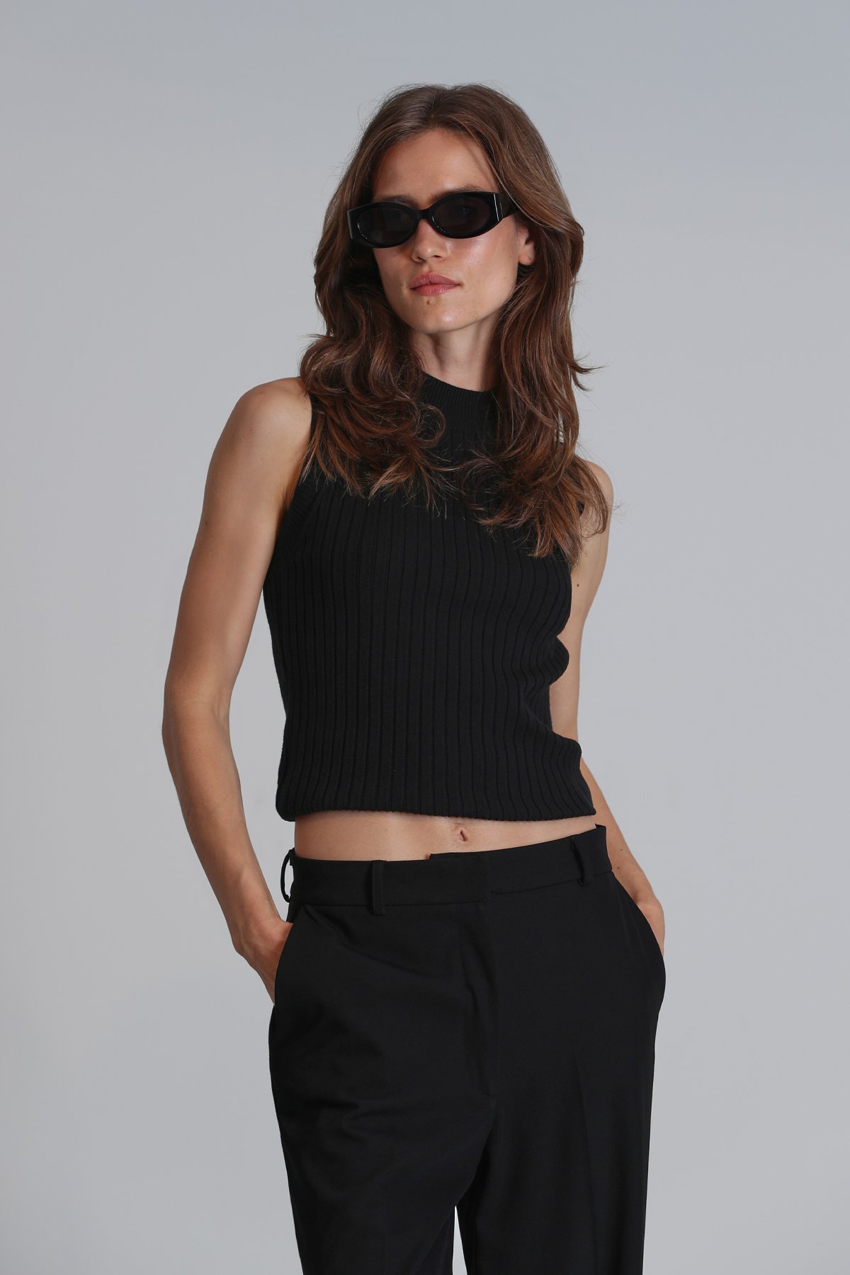 Dına Women's Sweater Black - LUFIAN