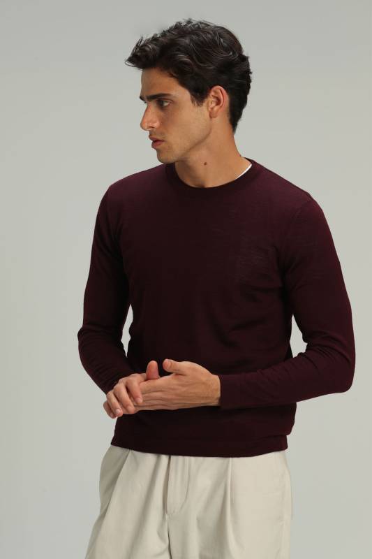 Dıon Mens Sweater Burgundy - 1