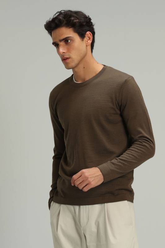 Dıon Mens Sweater Camel - 2